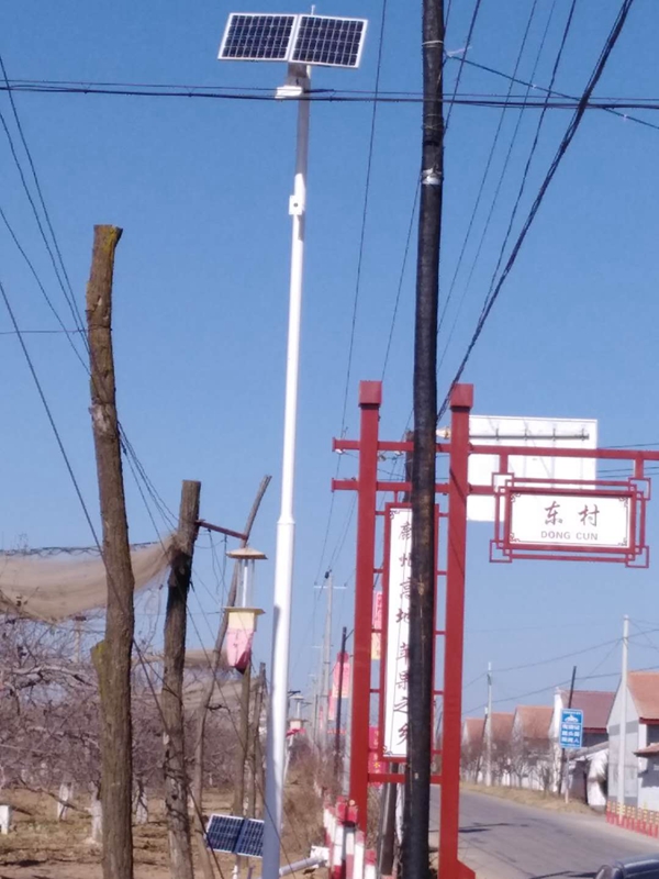 陜西延安氣象監測用OKEYSET太陽能無線監控一體機