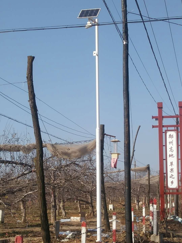 陜西延安富縣氣象監測用OKEYSET太陽能無線監控一體機