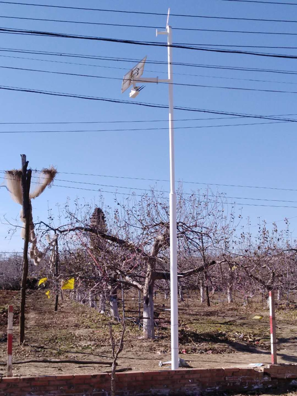 陜西延安黃陵氣象監測用OKEYSET太陽能無線監控一體機