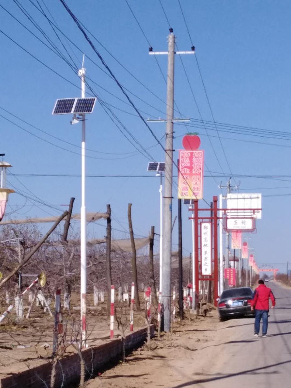 陜西咸陽新農村建設用OKEYSET太陽能無線監控一體機