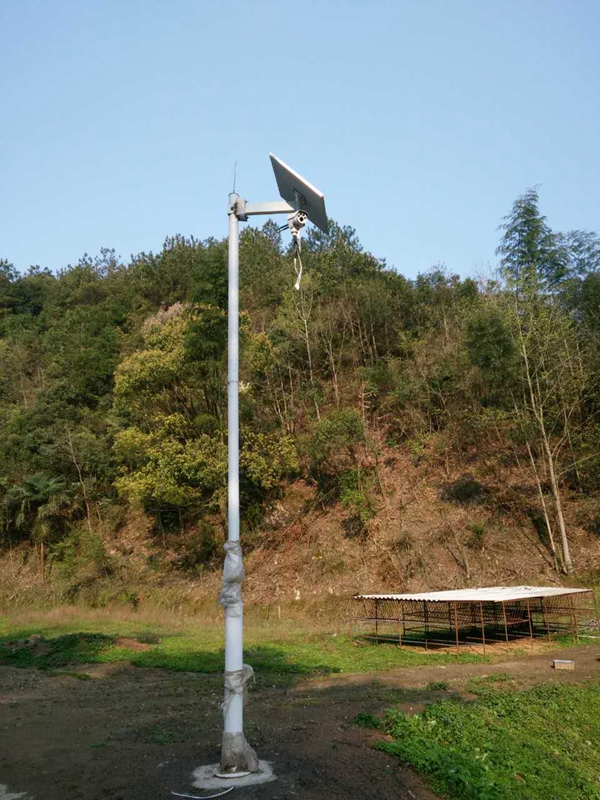 廣州中山環保局用OKEYSET太陽能無線監控一體機