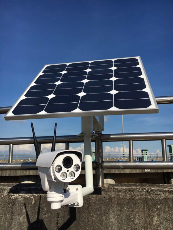 中國臺灣高速公路用OKEYSET太陽能無線監控一體機2