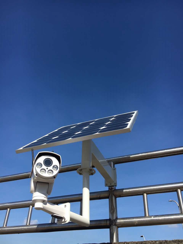 中國臺灣高速公路用OKEYSET太陽能無線監控一體機4