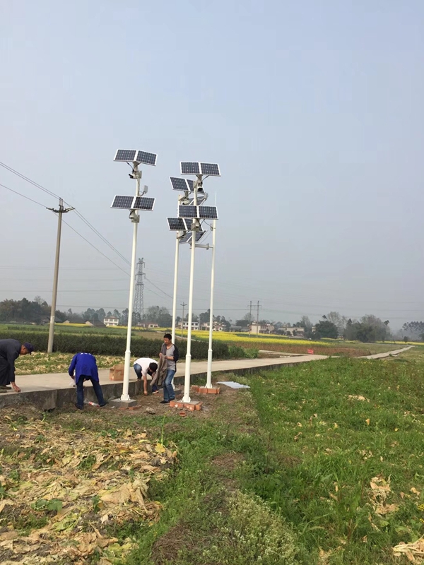四川峨眉山智慧農業用 OKEYSET 太陽能無線監控一體機1