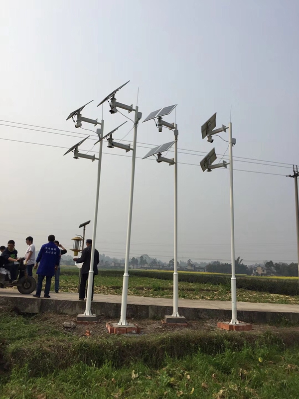 四川樂山智慧農業用 OKEYSET 太陽能無線監控一體機