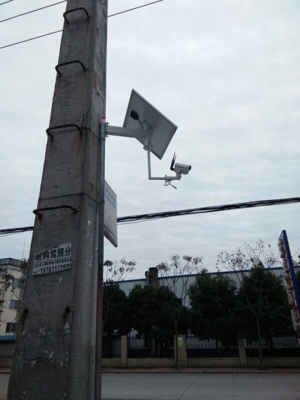 四川綿陽平安新農村用OKEYSET太陽能無線監控一體機