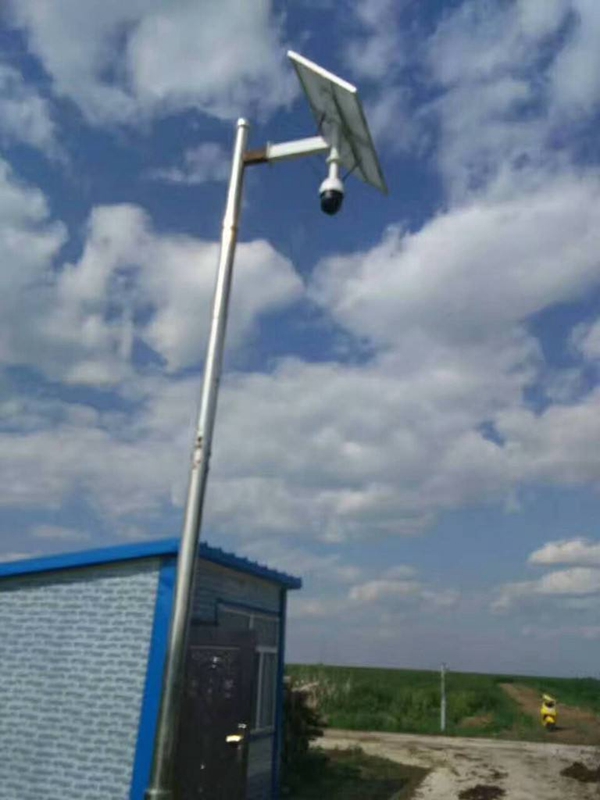 江蘇水電五局用OKEYSET太陽能無線監控一體機