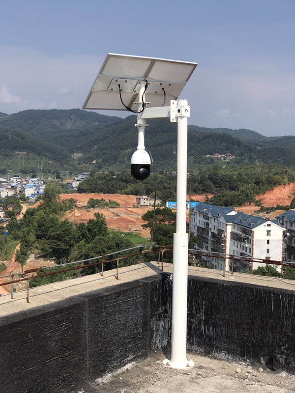 福建公安聯防用OKEYSET太陽能無線監控一體機