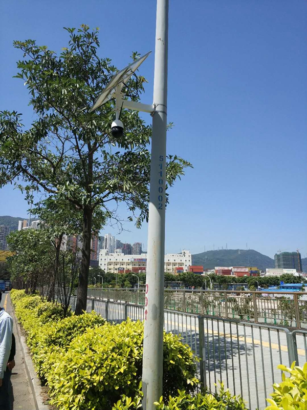 深圳福田氣象監測用 Okeyset 太陽能無線監控一體機