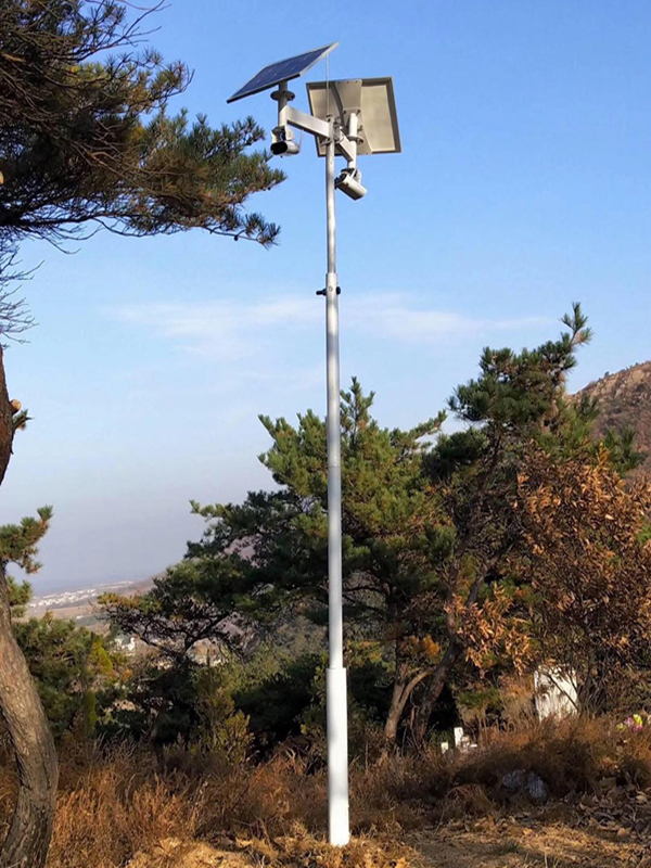 吉林公安治安聯防用 Okeyset 太陽能無線監控一體機