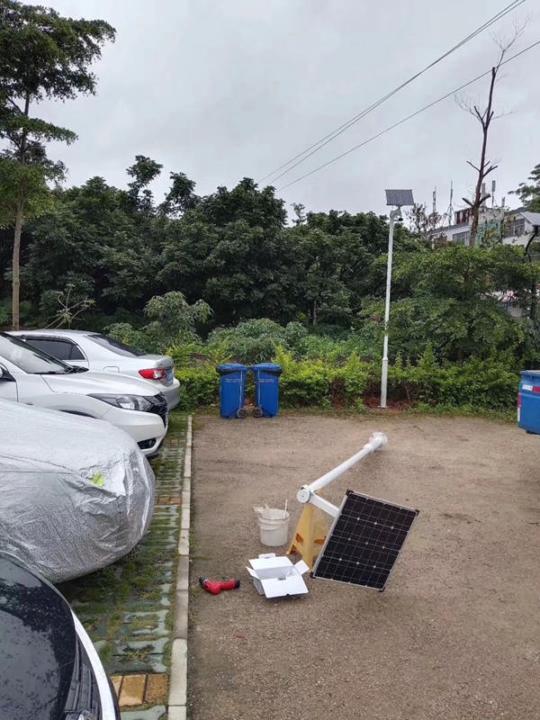 福州國家公園停車場用 Okeyset 風光互補無線監控一體機