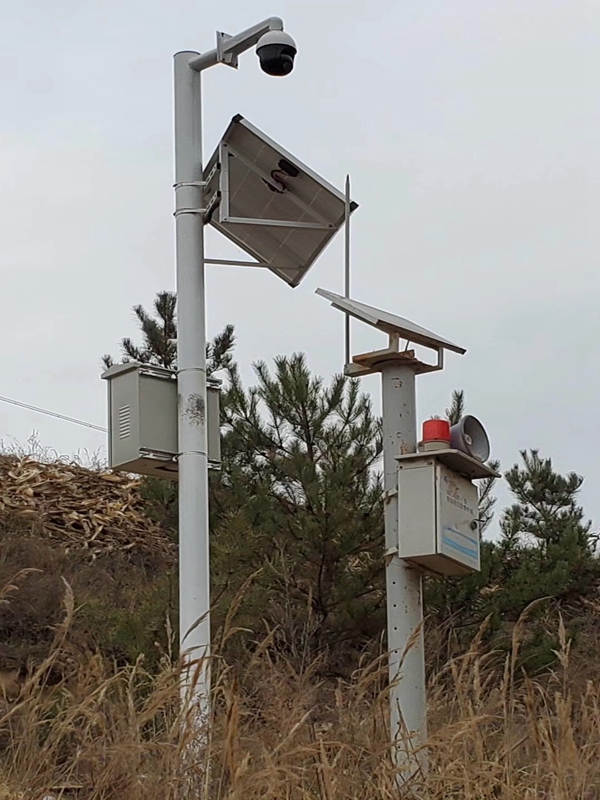 陜西渭南富平河道管理用okeyset太陽能監控攝像頭