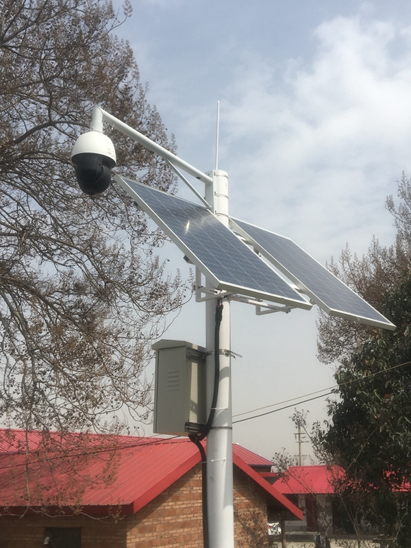 陜西漢中林業局用集創科技太陽能無線監控系統
