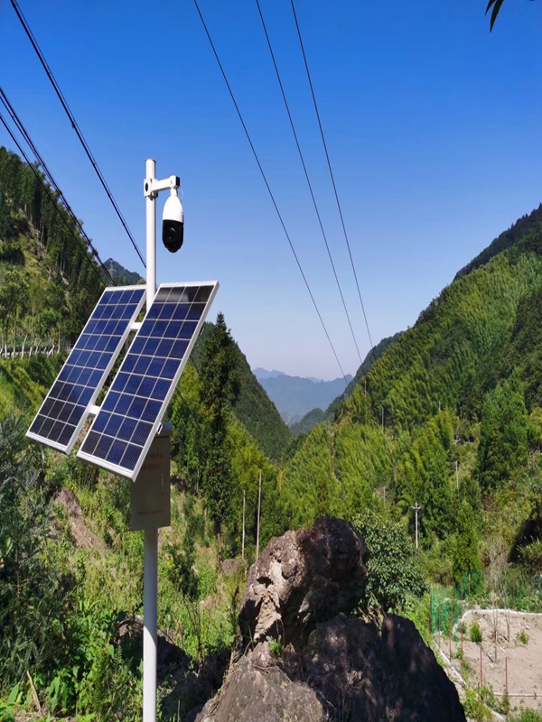 陜西扶風林業局用集創科技太陽能無線監控系統